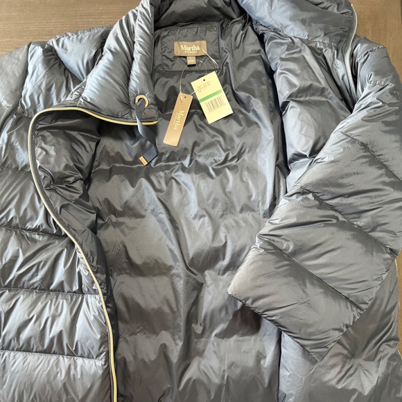 Martha Stewart Women’s Blue Down Coat Size L‎ - Picture 10 of 15